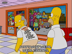 Ribs Head Homer Simpson GIF