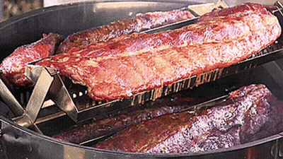 Ribs On Grill With Ribs Text GIF