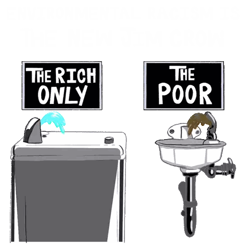 Rich Next To Poor And Sink Sign Sticker