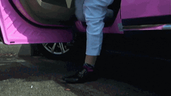 Rich Old Man Comes Out From Fancy Car GIF