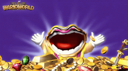 Rich Wario Laughing GIF