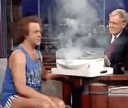 Richard Simmons Almost Burn GIF