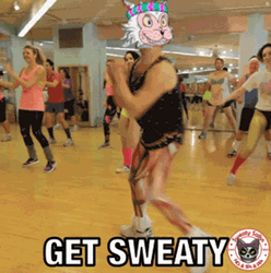 Richard Simmons In A Mask GIF