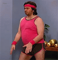 Richard Simmons Running GIF