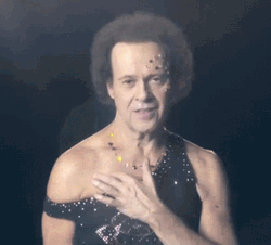 Richard Simmons Silly Reaction GIF