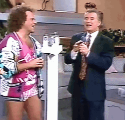 Richard Simmons Talking With Regis Philbin GIF