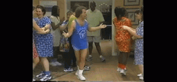 Richard Simmons With The Team Dancing GIF
