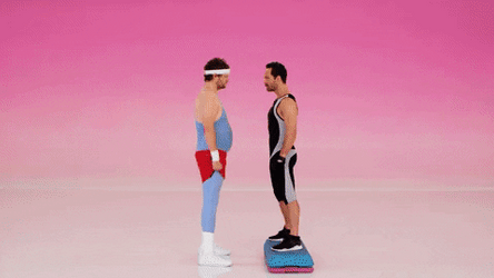 Richard Simmons Workout Exercise GIF