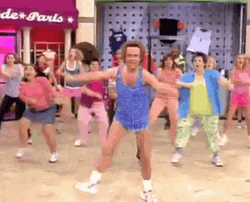 Richard Simmons Workout Routine GIF