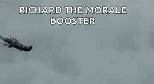 Richard The Morale Booster Flying With Squid GIF