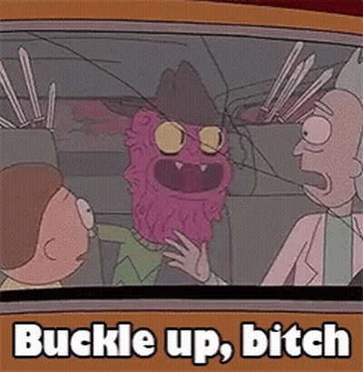 Rick And Morty Buckle Up Bitch GIF