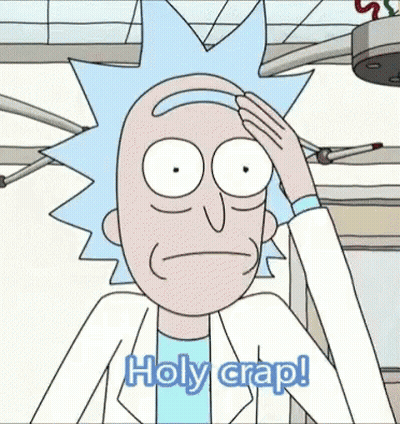 Rick And Morty Character Saying Holy Crap GIF
