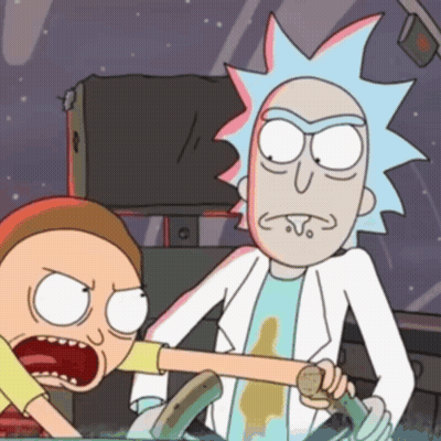 Rick And Morty Fighting GIF