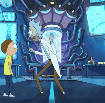 Rick And Morty In A Room GIF