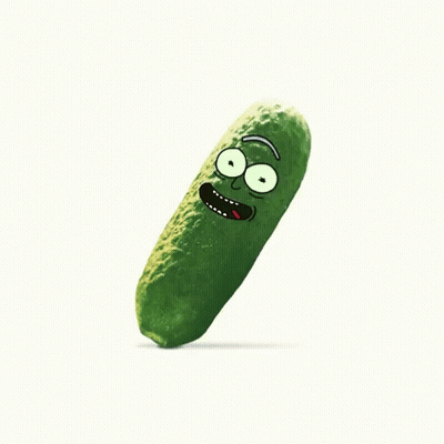 Rick And Morty Pickle Big Smile GIF