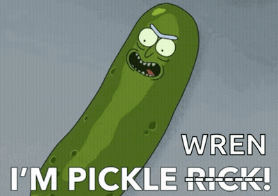 Rick And Morty Pickle Saying I'm Pickle Rick GIF