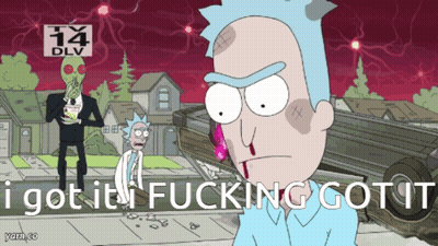 Rick And Morty Saying I Got It Fucking Got It GIF