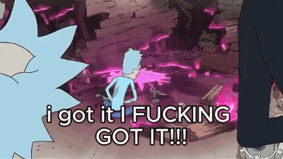 Rick And Morty Saying I Got It I Fucking Got It GIF