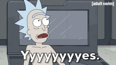 Rick And Morty Saying Yyy GIF