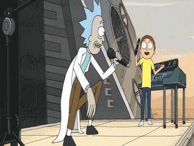 Rick And Morty Singing A Song GIF