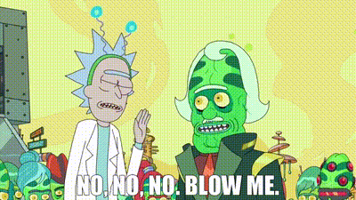 Rick And Morty Standing And Talking GIF