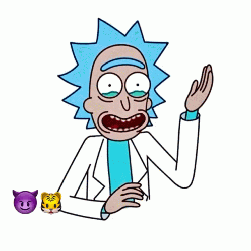 Rick And Morty Sticker Omg What An Idiot GIF