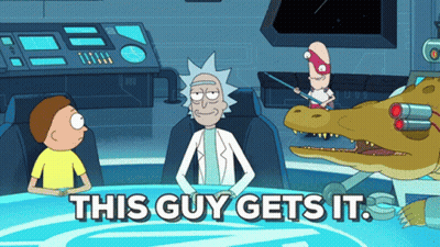 Rick And Morty This Guy Gets It GIF