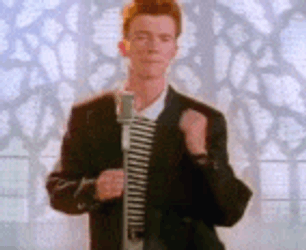 Rick Astley Rick Roll Meme GIF