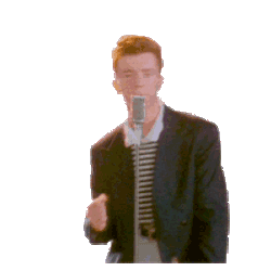 Rick Astley Rickroll Sticker GIF