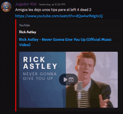 Rick Astley 'S Never Gonna Give You Up Is Being Played On Youtube GIF
