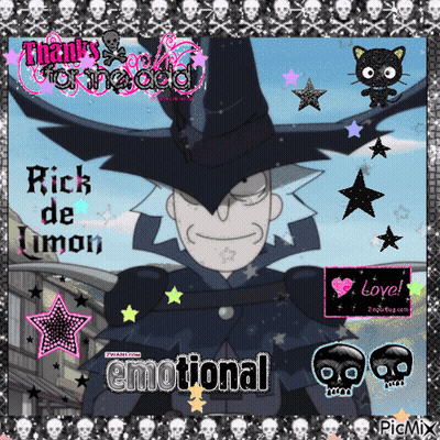 Rick De Limon With Skulls GIF