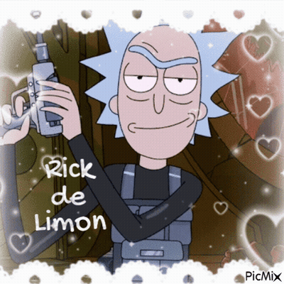 Rick From Rick and Morty Holding Gun Saying Rick de Limon