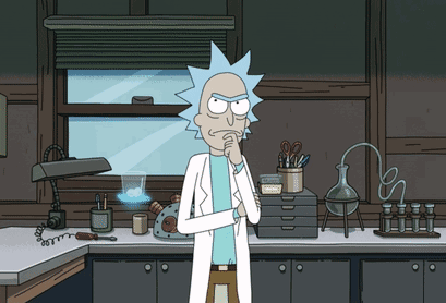 Rick From Rick And Morty In Lab GIF