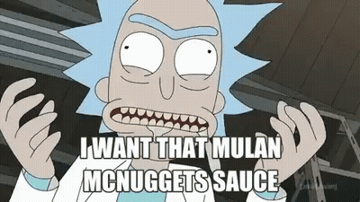 Rick From Rick And Morty Says I Want That Mulan McNuggets Sauce GIF