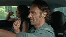 Rick Grimes Walking Dead Driving With Daryl Dixion
