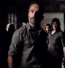 Rick Grimes Walking Dead Pulling And Pointing Gun
