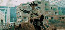 Rick Grimes Walking Dead Riding Horse