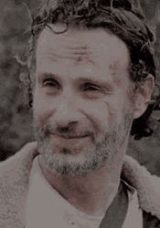 Rick Grimes Walking Dead Smiling And Happy