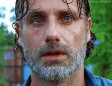 Rick Grimes Walking Dead Stunned And Crying