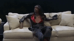 Rick James Lying In The White Couch GIF