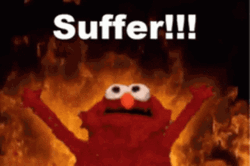 Rick Roll Meme Burning Elmo GIF