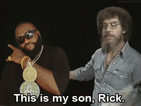 Rick Ross And Bob Ross Saying This Is My Son GIF