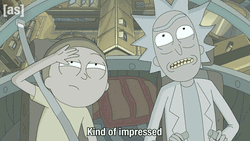 Rick Sanchez And Morty Smith Looking Up GIF