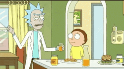 Rick Sanchez Love Chemical Reaction GIF