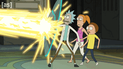Rick Sanchez Powerful Shield GIF