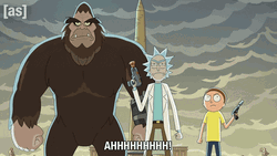 Rick Sanchez Screaming GIF