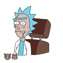 Rick Sanchez Sleeping Drooling GIF