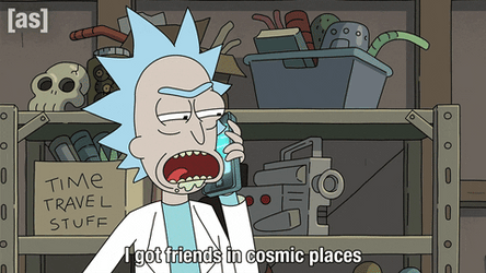 Rick Sanchez Telephone Talking GIF