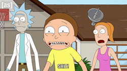 Rick Sanchez Terrified Look GIF