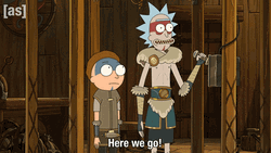 Rick Sanchez Testing His Experimentation GIF